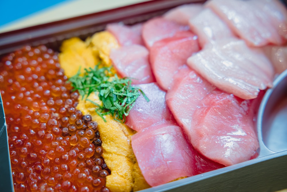 Carnes magras fatiadas, fontes de proteina de alta qualidade