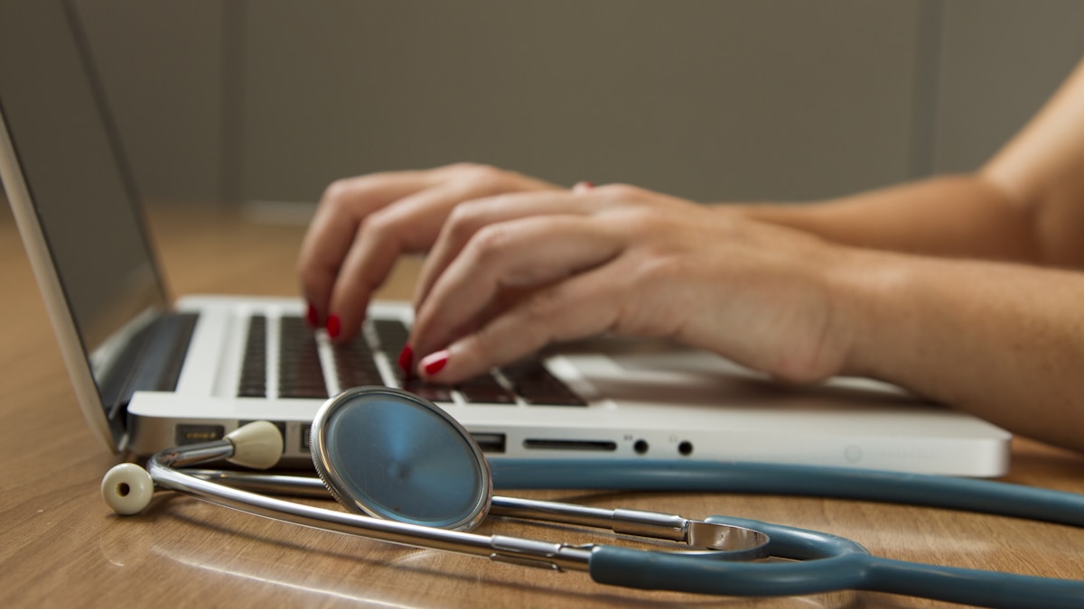 Software para nutricionista usado em atendimento à distância no notebook